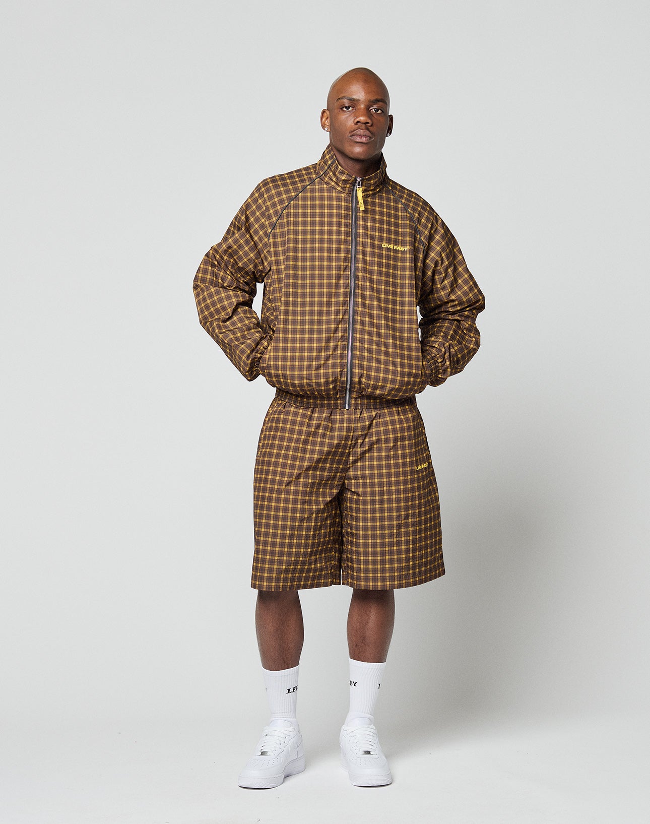Live Fast Nylon Shorts