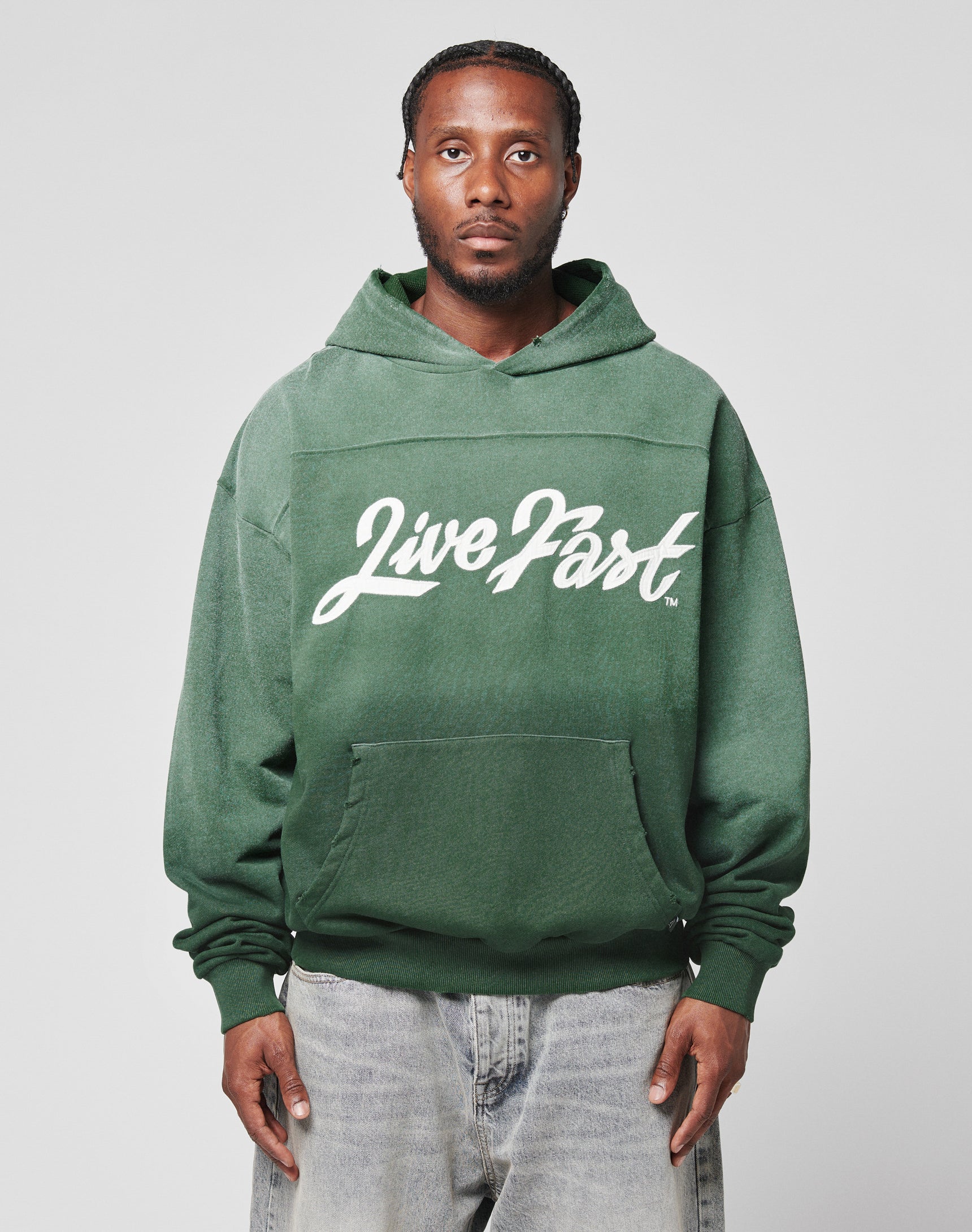 Script Hoodie Grün Buy now – LIVE FAST DIE YOUNG