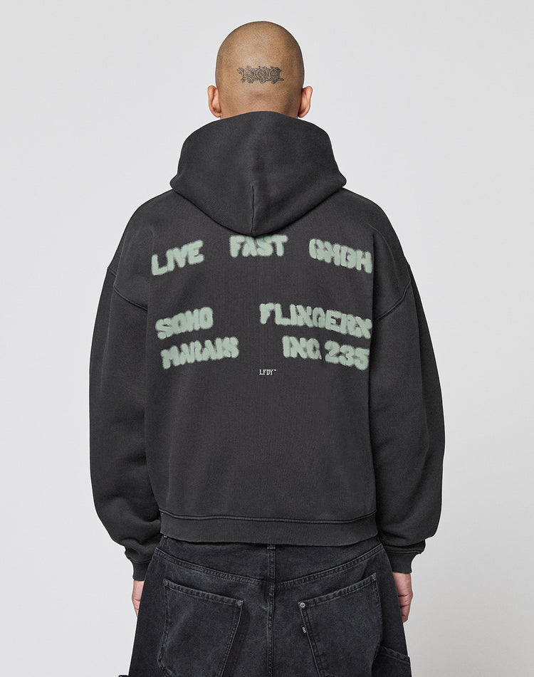 Live Fast District Hooded Zip