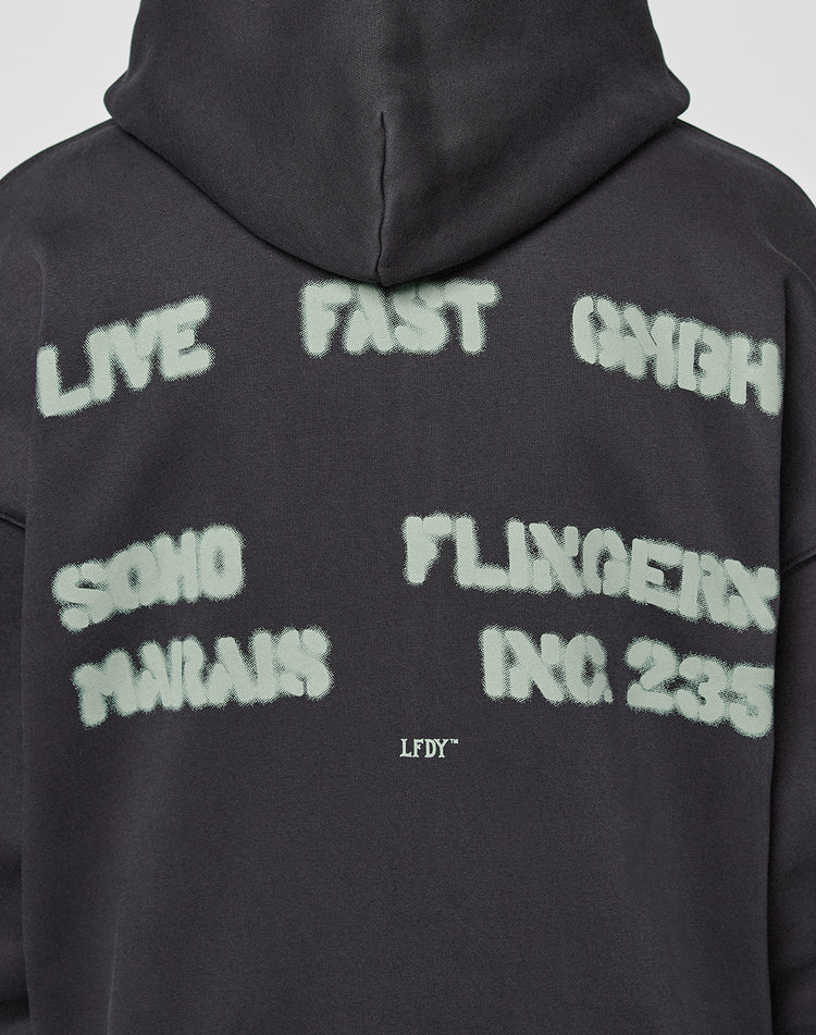 Live Fast District Hooded Zip