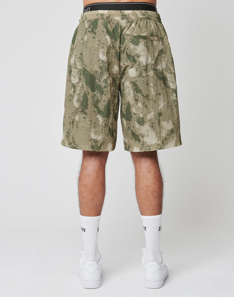 Live Fast Nylon Shorts