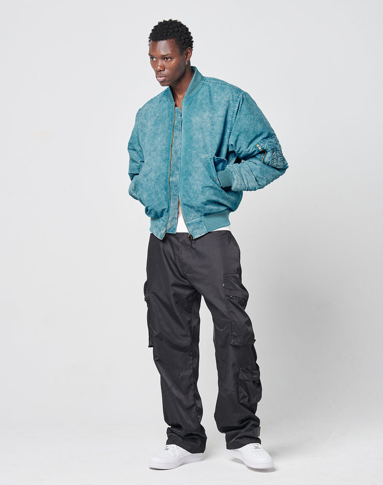 Washed Bomber Jacket