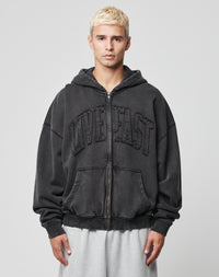 Ripped College Hooded Zip