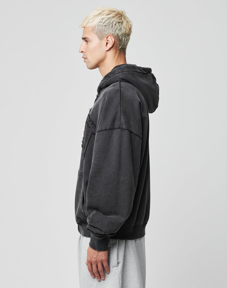 Ripped College Hooded Zip