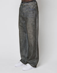 LFDY Coated Baggy Denim