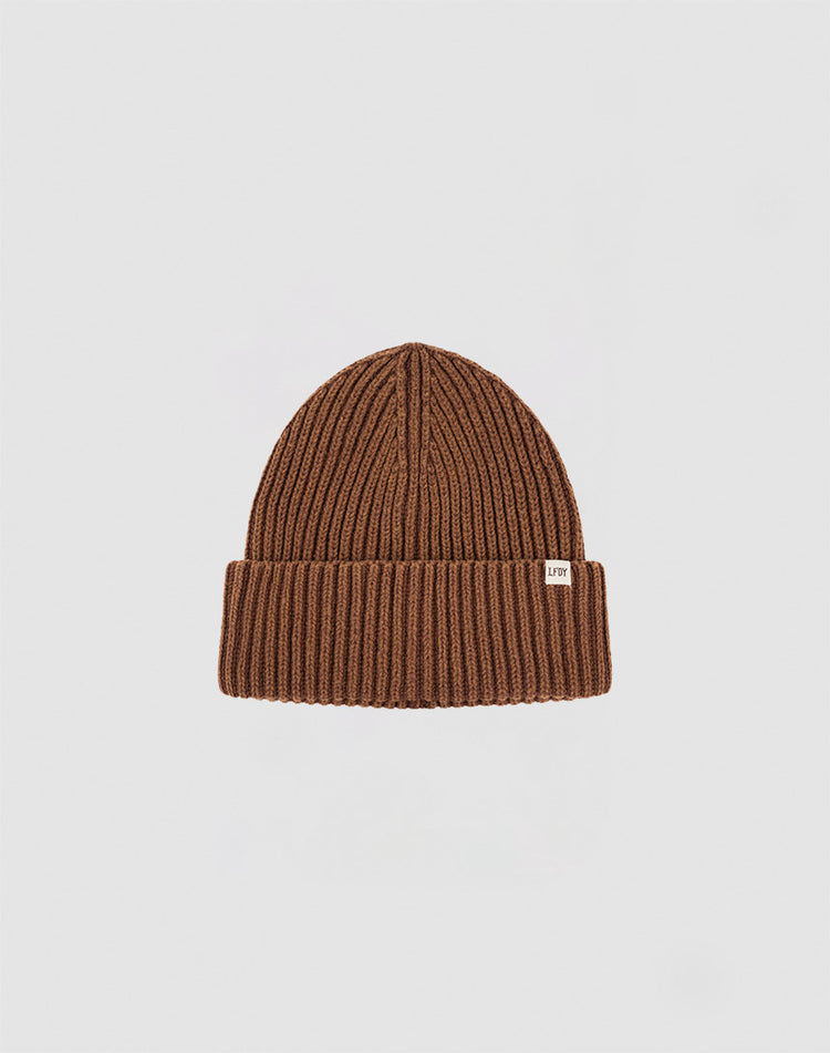 Washed Rib Knit Beanie