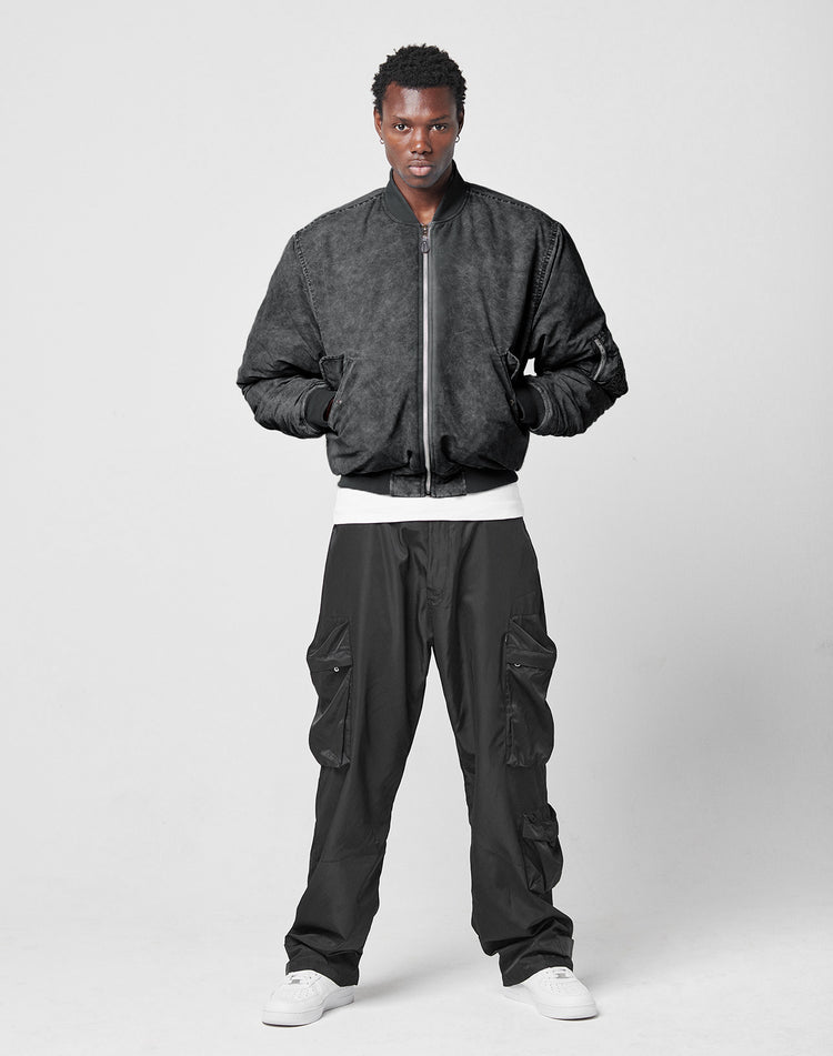 Washed Bomber Jacket