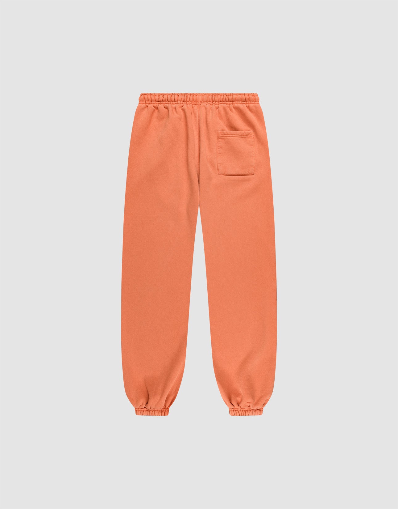 The LFDY 40 Wide Cuff Jogger by LIVE FAST DIE YOUNG features an elastic waistband and cuffs, side pockets, a single back patch pocket, and an oversize fit, shown against a plain light gray background.
