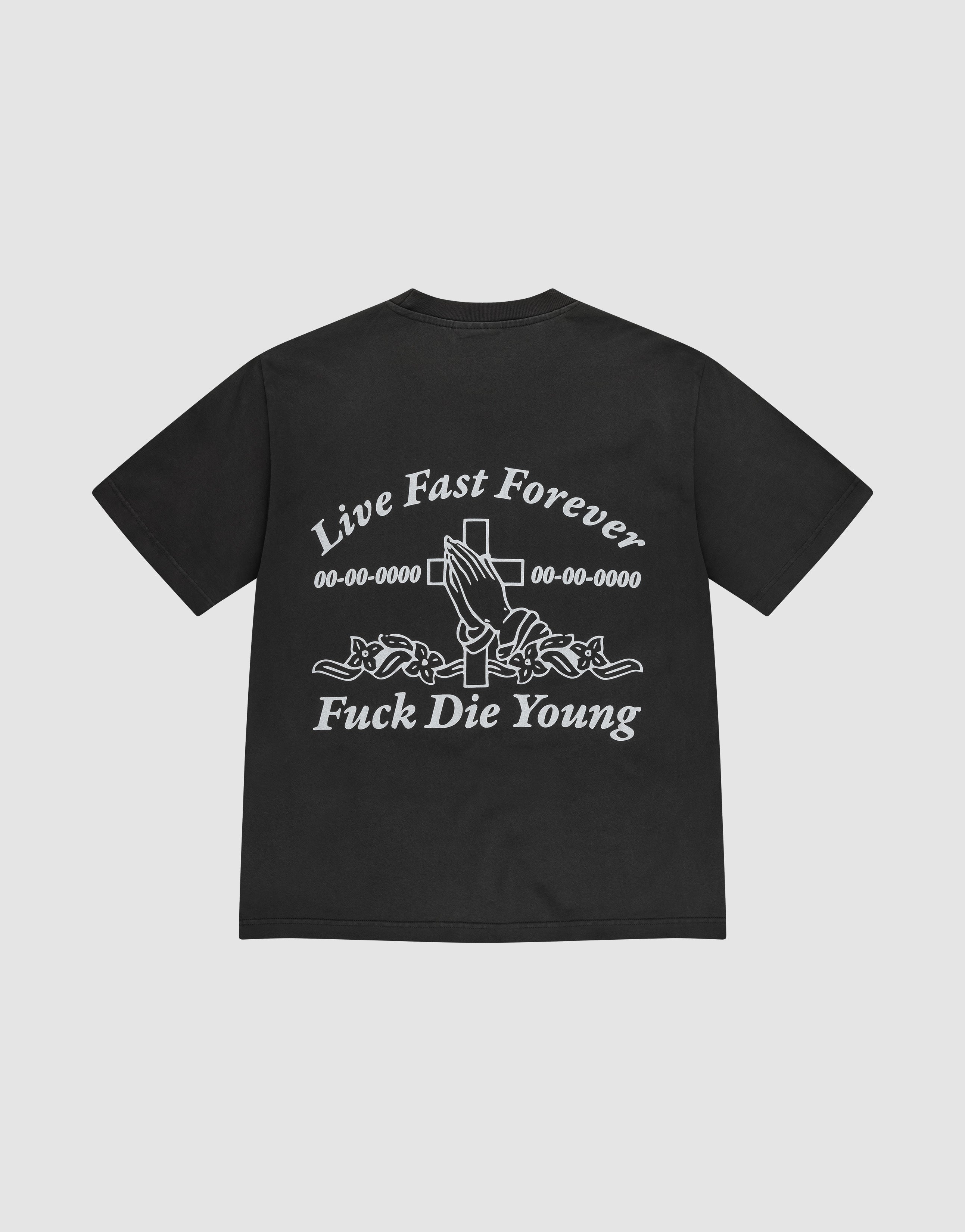 Praying T-Shirt, Black: Buy Now – LIVE FAST DIE YOUNG