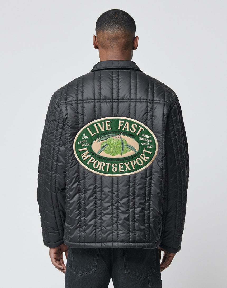 Import Export Jacke Schwarz: Shop online now – LIVE FAST DIE YOUNG