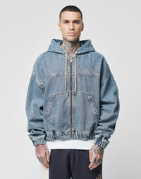 Denim Hooded Zip