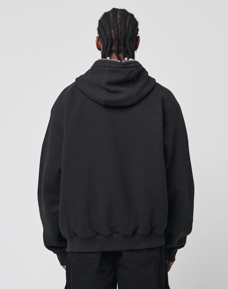 Waffle Hooded Zip