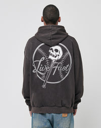 Live Fast Skull Hooded