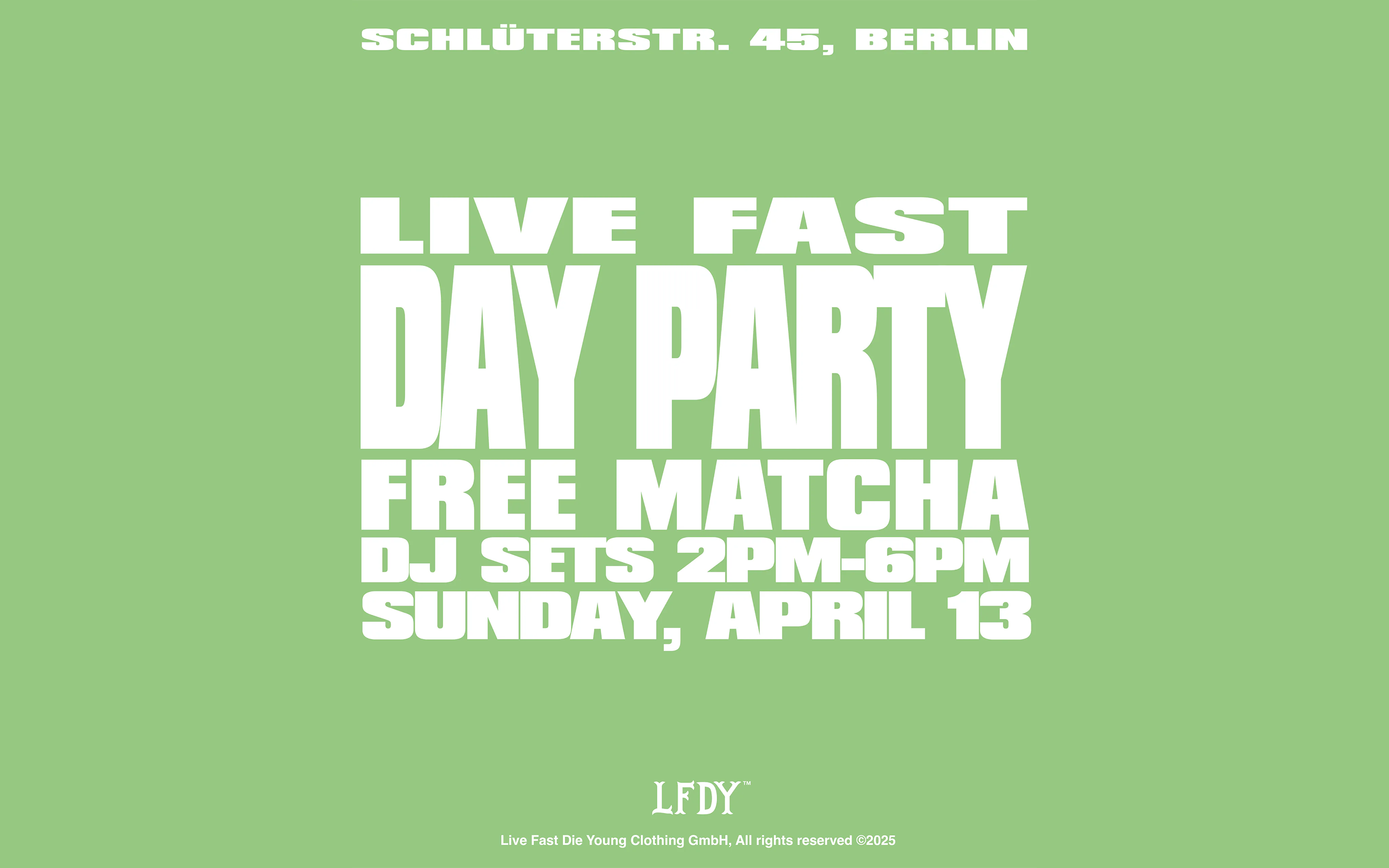 LIVE FAST DAY PARTY – LIVE FAST DIE YOUNG