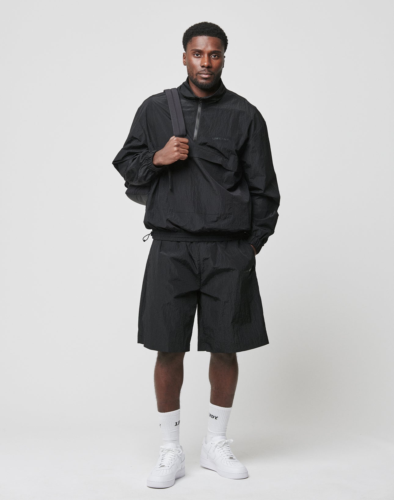 Live Fast Nylon Halfzip