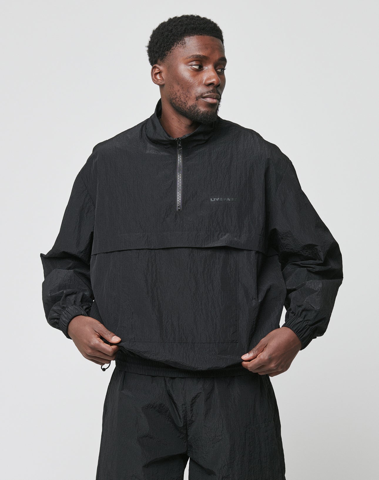 Live Fast Nylon Halfzip