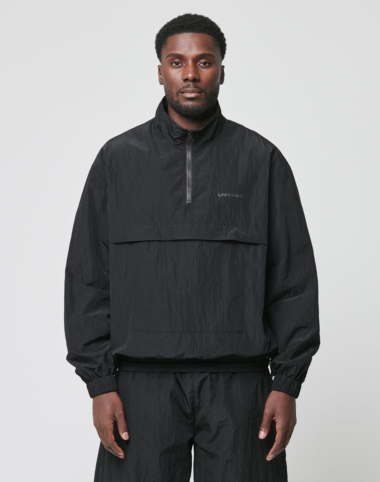 Live Fast Nylon Halfzip