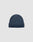 The LIVE FAST DIE YOUNG Double Rib Knit Beanie is blue with doppellagig gestricktem Design for a voluminöser Look, featuring a folded brim and small black front tag, shown on a plain light gray background.