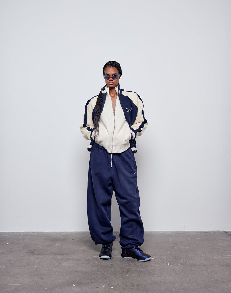 Boxy Knit Zip Jacket