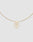 The DY Chain by LIVE FAST DIE YOUNG is a gold-plated beaded necklace with a cubic zirconia pendant featuring stylized overlapping D and Y letters, shown on a plain light gray background.