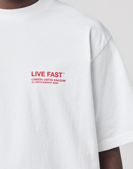 Live Fast London College Tee