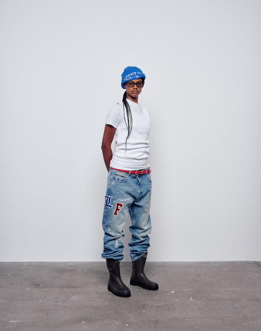 LFDY Patched Straight Denim