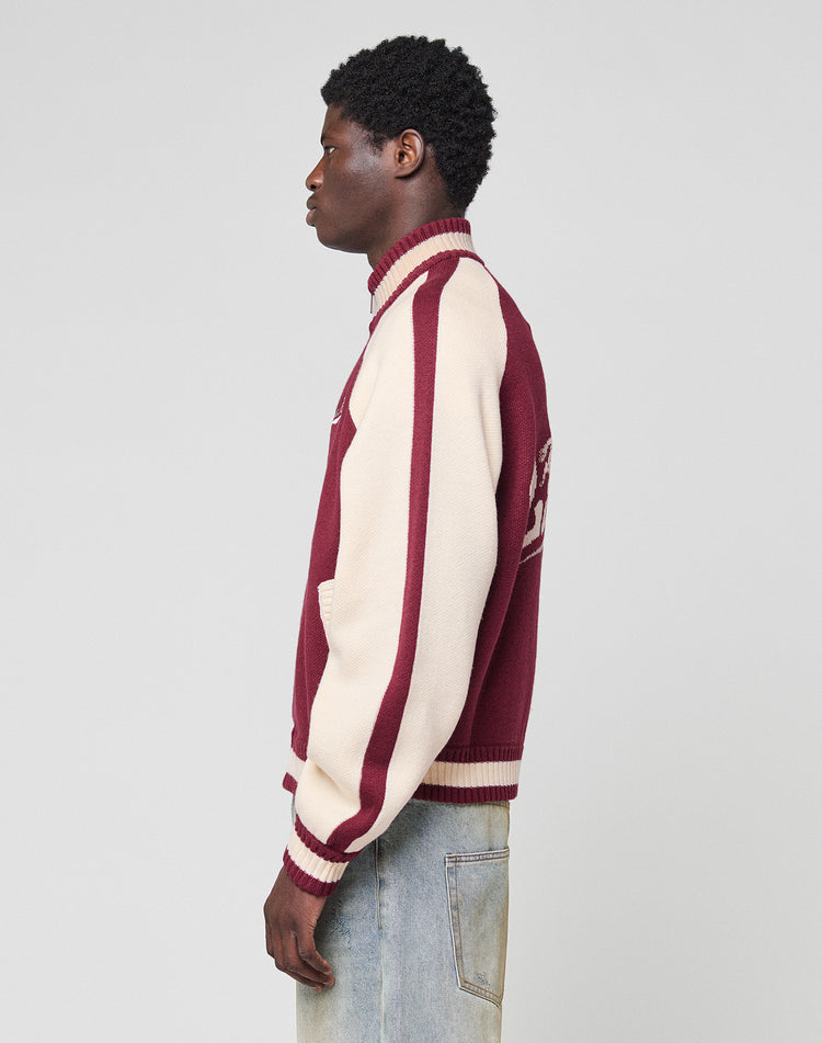 Boxy Knit Zip Jacket