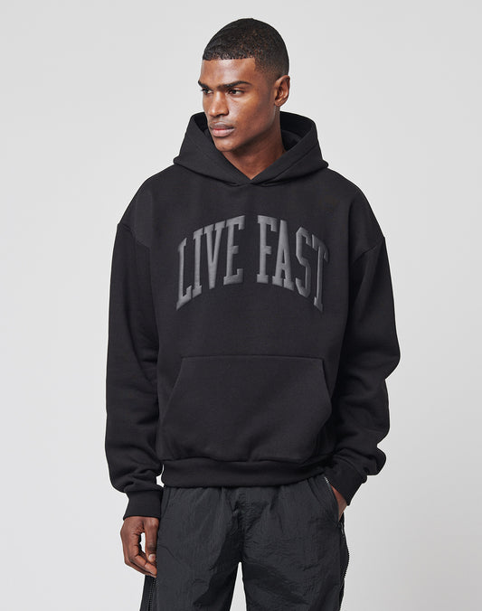 Live Fast College Hooded