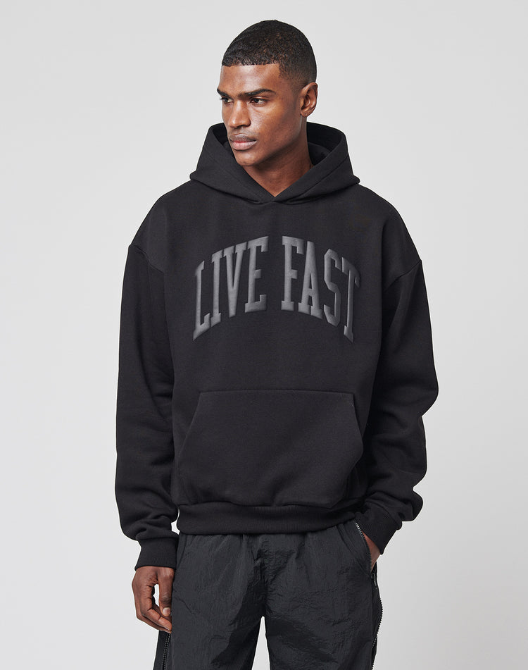 Live Fast College Hooded