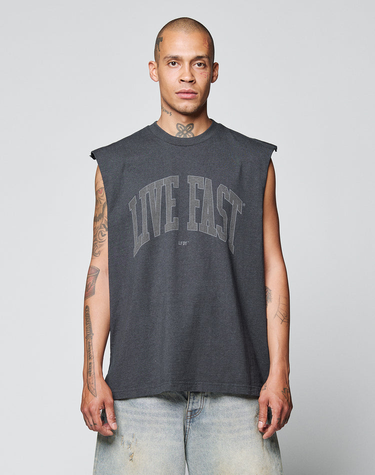 Live Fast College Muscle Shirt