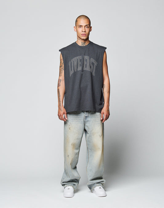 Live Fast College Muscle Shirt