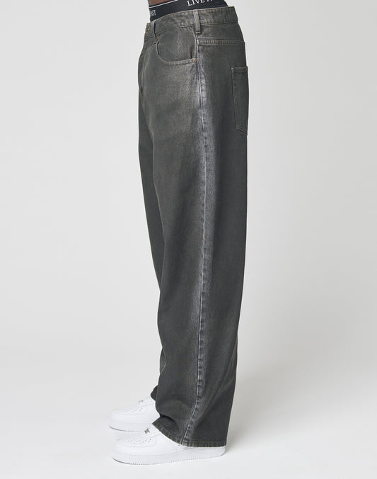 LFDY Coated Baggy Denim