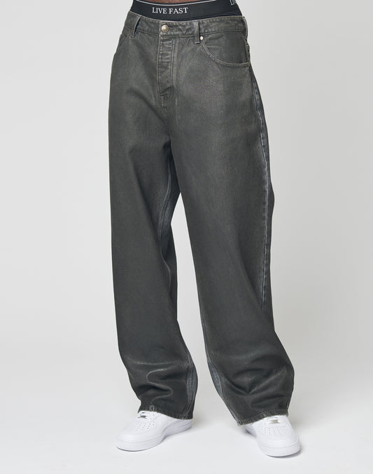 LFDY Coated Baggy Denim