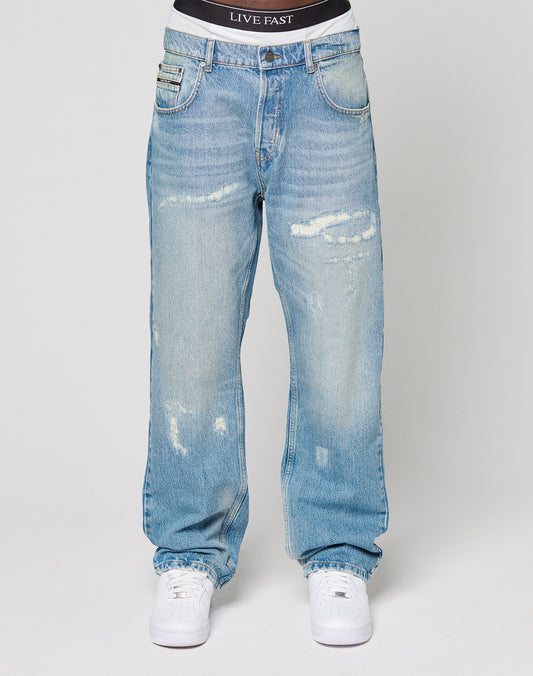 LFDY Repaired Straight Denim