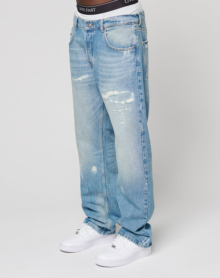 LFDY Repaired Straight Denim