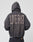 A person wears the LIVE FAST DIE YOUNG Die Young Hooded Zip in an oversized fit with a hood and drawstrings, featuring bold front and back prints displaying LIVE FAST DIE YOUNG in large, striking text. Shown from the back.