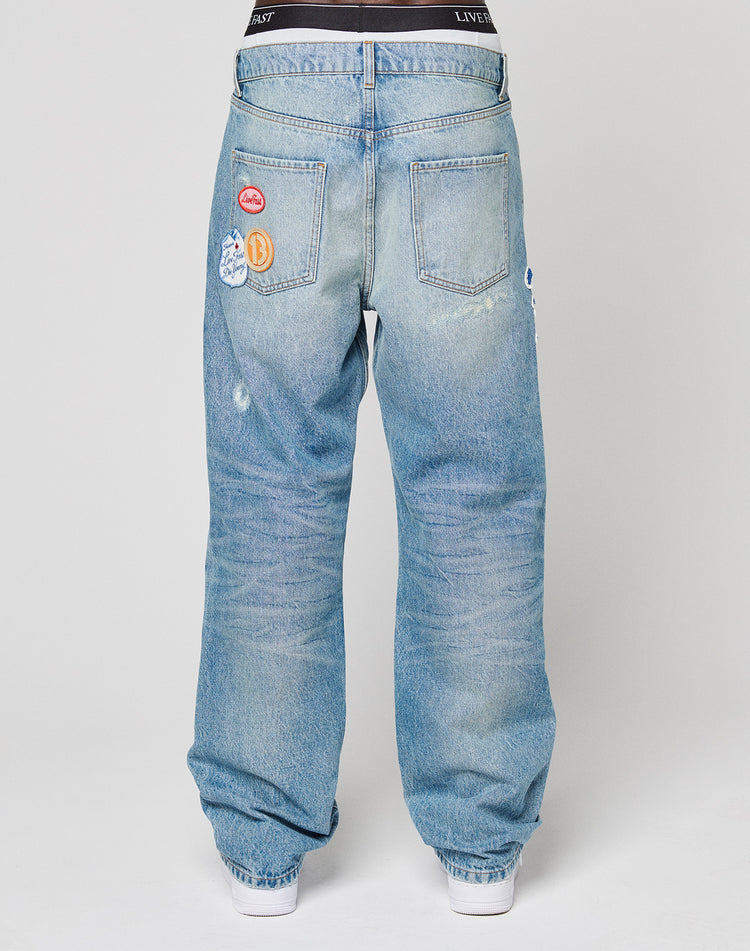 LFDY Patched Straight Denim