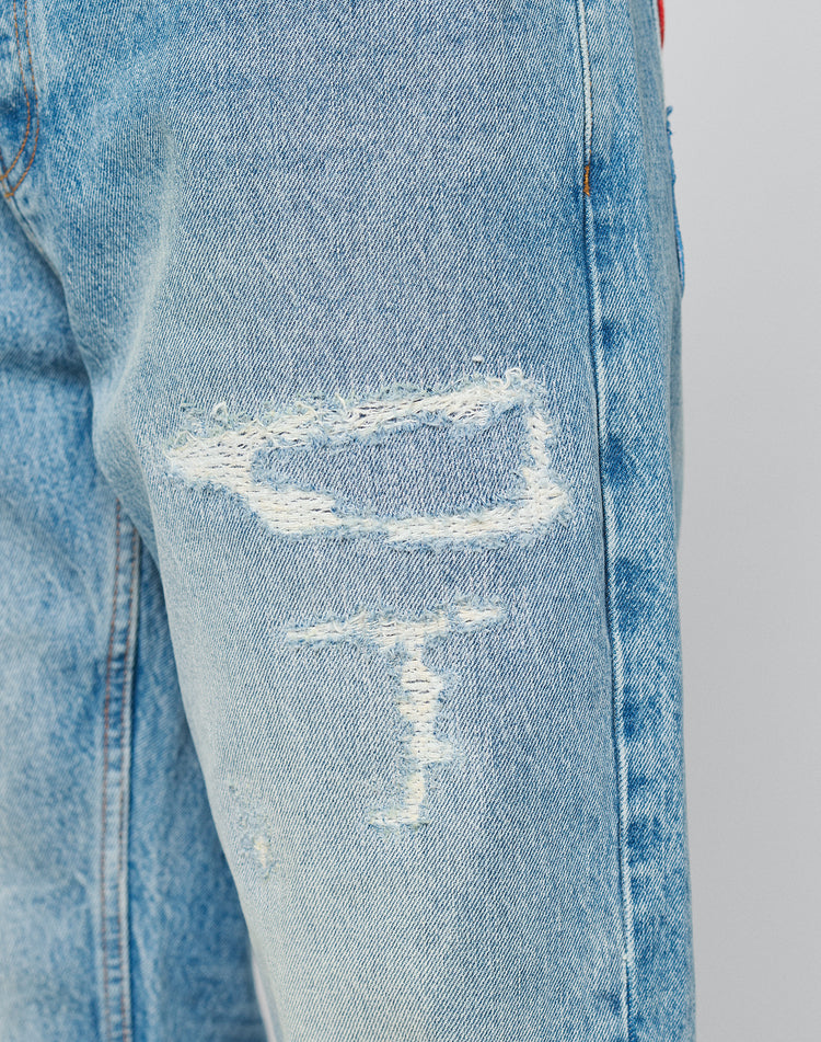 LFDY Patched Straight Denim