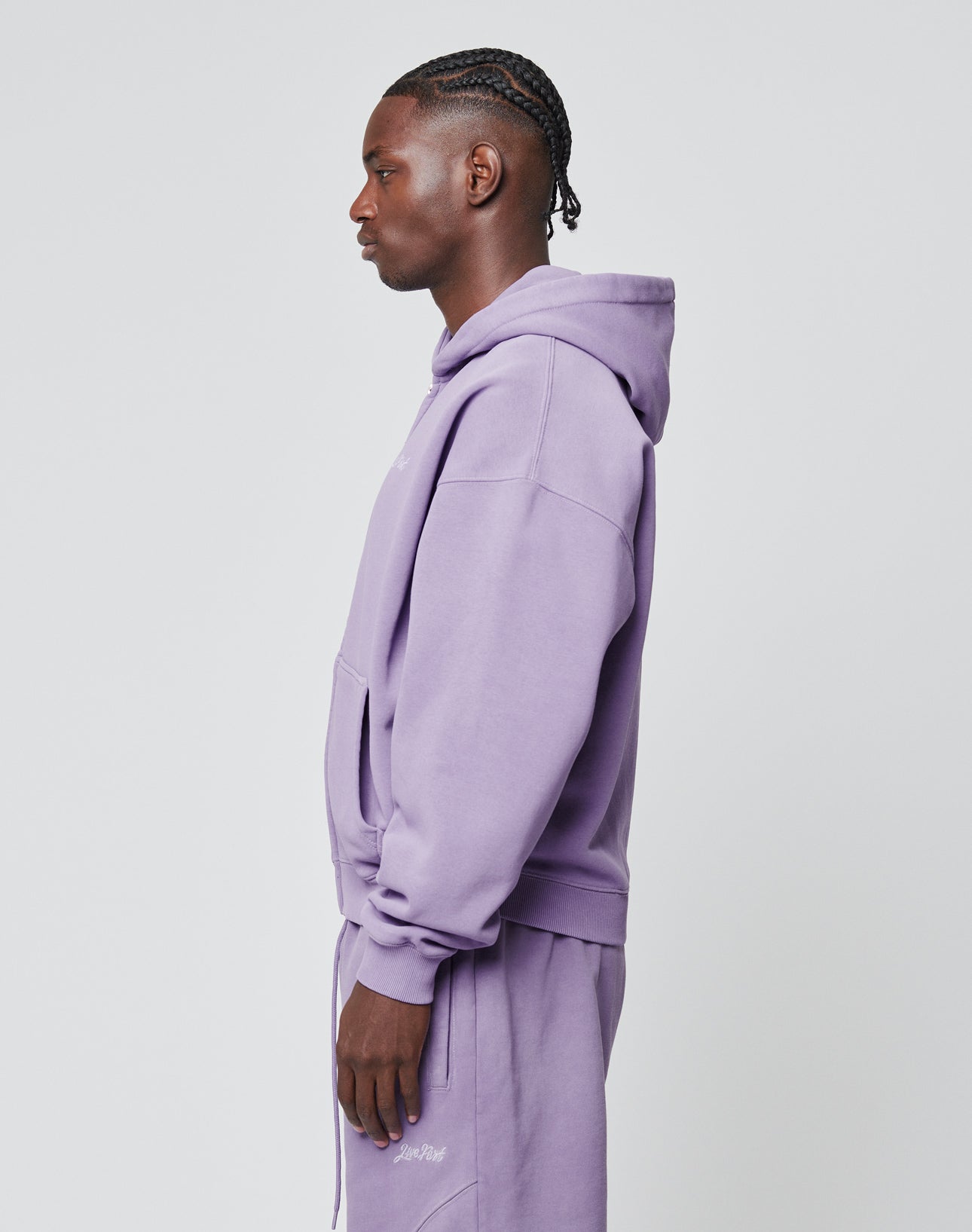 Basic Script Hooded Zip