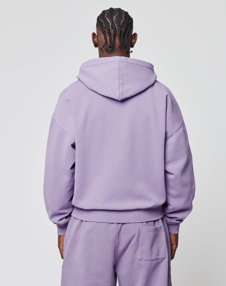 Basic Script Hooded Zip