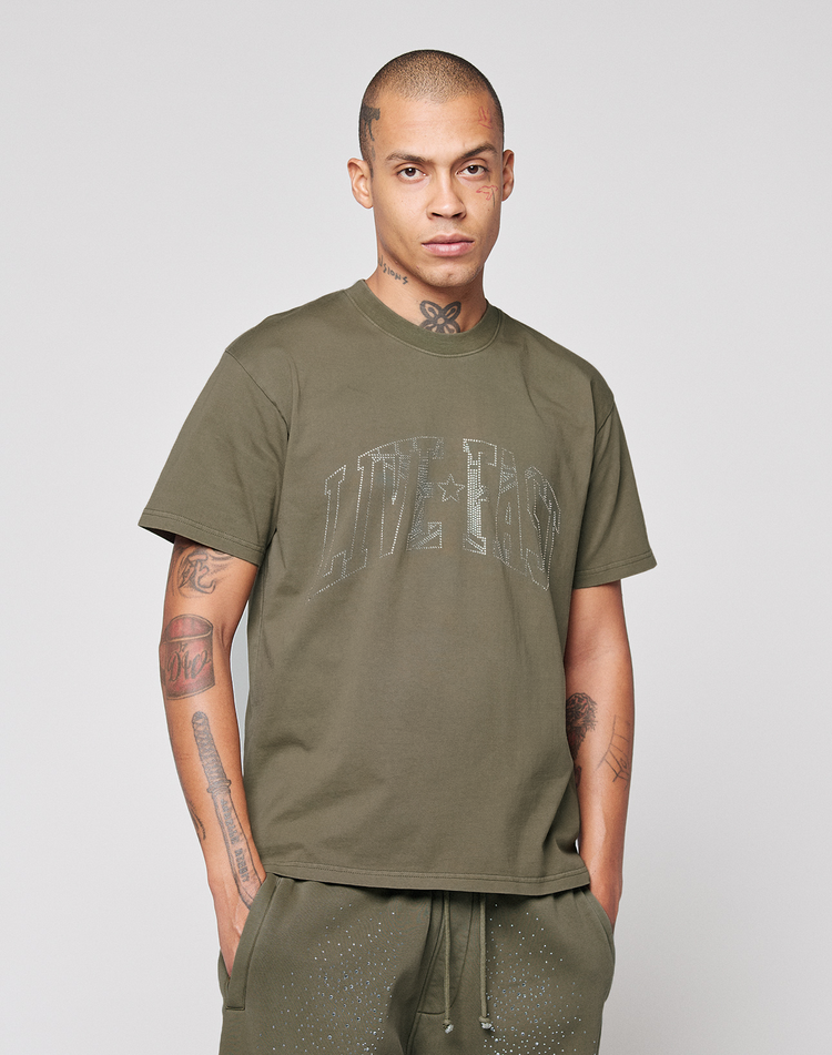 Live Fast Rhinestone Tee