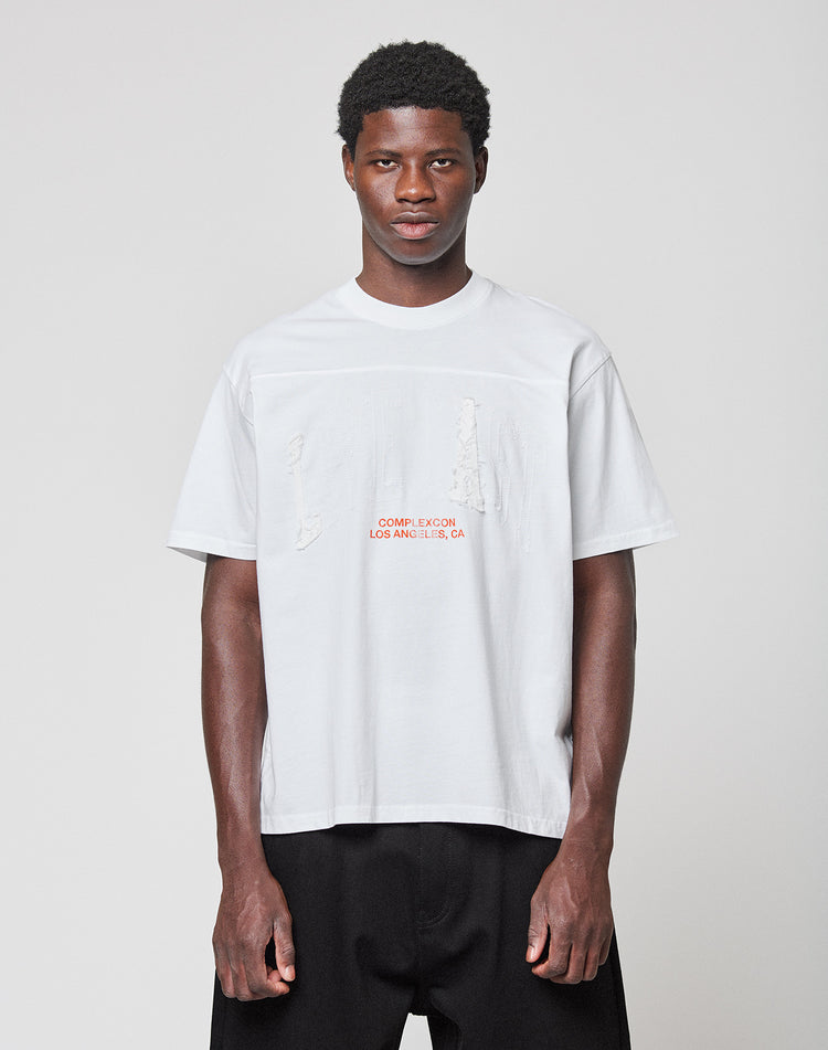Live Fast Distressed College Tee