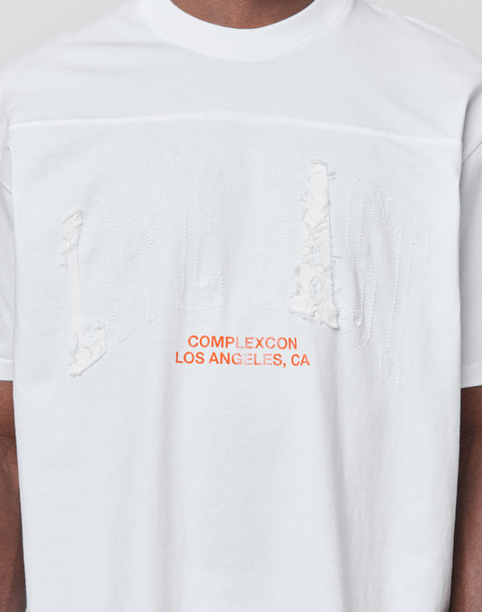 Live Fast Distressed College Tee