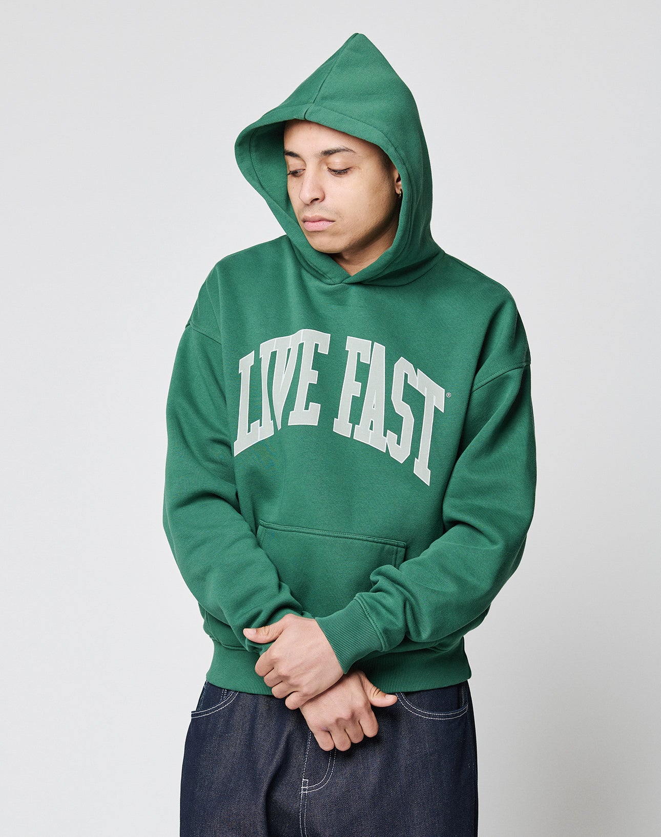 Live Fast College Hooded