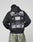 Someone in the Live Fast Vegas Hooded by LIVE FAST DIE YOUNG, an oversize-fit hoodie (65% Baumwolle) with bold front and back prints showing event details, dates, and "LIVE FAST, DIE YOUNG" in Las Vegas, Nevada.
