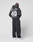 A person faces away, wearing the LIVE FAST DIE YOUNG LFDY Run Club Hooded Zip and sweatpants with a large dog head graphic and "True Issue Run Club, Down For Dogs" on the back. They pair it with white sneakers, a light cap, and an Ärmelprint.