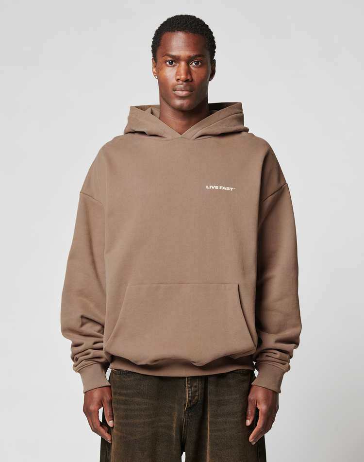 Live Fast Plain Hooded