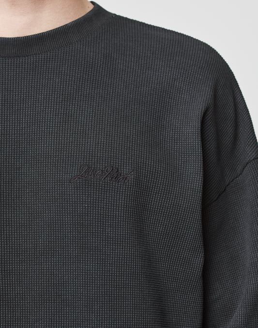 Basic Script Waffle Longsleeve