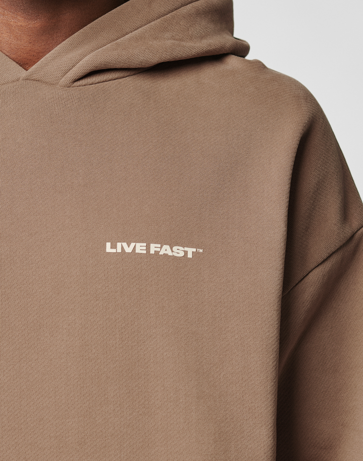 Live Fast Plain Hooded
