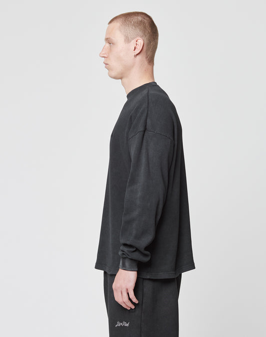 Basic Script Waffle Longsleeve